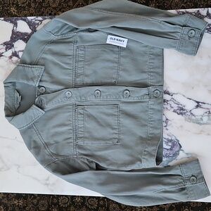 Old Navy Utility Jacket in Sage Green - Cropped